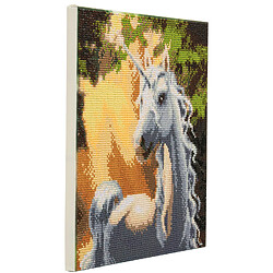 Megacrea Tableau Strass Diamant Crystal Art Licorne 30cm - KIT DIAMANT