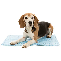 TRIXIE Tapis rafraîchissant pour chiens L 65x50 cm Bleu clair pas cher