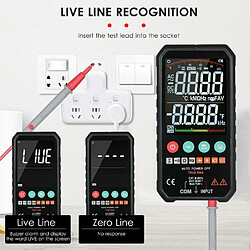 Acheter Justgreenbox Multimètre numérique LCD 3,3 pouces Super Slim Palm Size 6000 Comptes True RMS Universal Meter