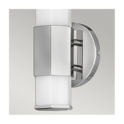 Elstead Lighting Applique murale Salle de bains Hinkley Acier,verre dépoli opale Chrome poli