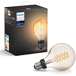 Philips ampoule LED Connectée White Filament E27 Forme Globe Compatible Bluetooth 7 W avec fonctionne avec Alexa [Classe énergétique A+]