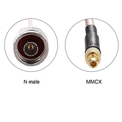 Avis Wewoo Cable MMCX à N Mâle RG316 - 15 cm