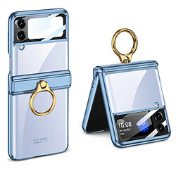 Coque en TPU anti-chute avec béquille pour votre Samsung Galaxy Z Flip4 5G - bleu