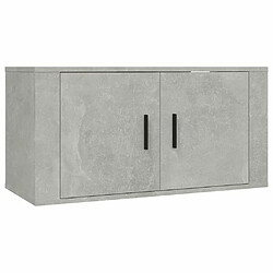 Acheter Maison Chic Ensemble de meubles TV 2 pcs pour salon - gris béton bois d'ingénierie -MN83340