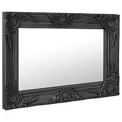 vidaXL Miroir mural style baroque 60x40 cm noir