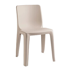 Materiel Chr Pro Chaise Restaurant Empilable Denver Beige en Polypropylène