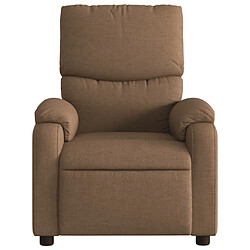 Avis vidaXL Fauteuil de massage inclinable Marron Tissu