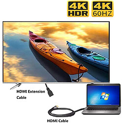 INF Câble HDMI 4K 60Hz HDMI 2.0 Black 1 m