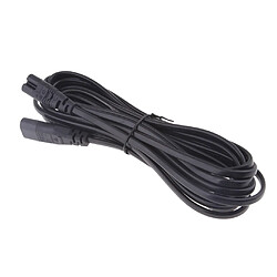 IEC 320 C8 Mâle à C7 Femelle Convertisseur Adaptateur Extension Cable d'Alimentation 5 Mètre pas cher