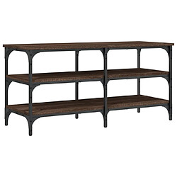 Maison Chic Banc à chaussures | Meuble de rangement à chaussures Meuble d'Entrée chêne marron 100x38,5x49 cm bois d'ingénierie -MN29671