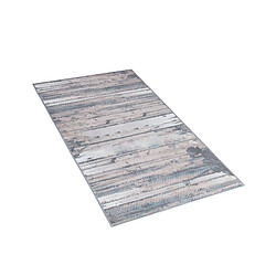 Beliani Tapis 80 x 150 cm nuance de beige-gris DALLICA