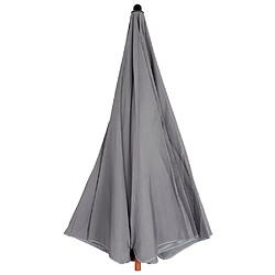 Avis Parasol de jardin gris orientable 200 cm gris