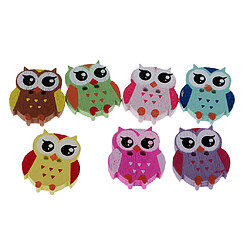 Boutons de hibou de bois pas cher