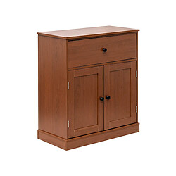 Mobili Rebecca Rebecca Mobili Armoire Polyvalente avec Tiroir 2 Portes Marron pour Salle de Bain Entrée Cuisine pas cher