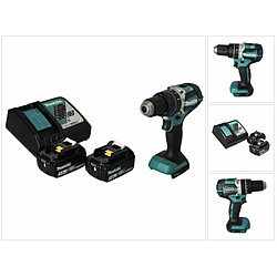 Makita DHP 484 RF Perceuse-visseuse à percussion sans fil 18 V 54 Nm brushless + 2x Batteries 3,0 Ah + Chargeur