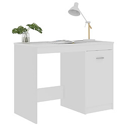 Acheter vidaXL Bureau Blanc 100x50x76 cm Bois d'ingénierie