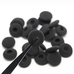 OKULI 24 x Remplacement Noir Mousse Coussinets d'oreille pour Casque & Écouteurs - 15-18mm