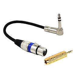 Câble audio XLR femelle à 3 broches