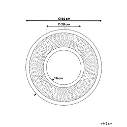 Avis Beliani Miroir BACATA 60 cm Bois clair
