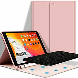 RedMiter Coque Silicone avec Clavier Bluetooth AZERTY Français pour iPad Pro 10.5 / Air3 2019 - Rose