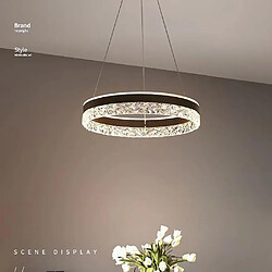 Universalis 72W Infinitely Dimmable Circle Chandelier, Adjustable Gold Iron Pendant For Living Room, Dining Room pas cher