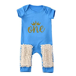 Infant Mop Crawl Romper Summer Soft Cotton Newborn Babies One Piece 80cm B