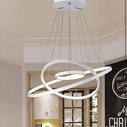 Avis Lustre moderne à LED en forme de cercle 51W lumière suspendue 3 anneaux table salon chambre cuisine 230V 3000K