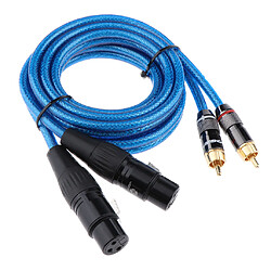 Acheter 2 XLR femelle à 2 RCA mâle câble audio HIFI pour mélangeur d'amplificateur 150cm