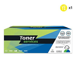 TONER SERVICES Lexmark CS317/CS417/CS517 Cartouche de toner compatible LCX417Y