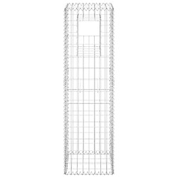 Avis vidaXL Poteaux à panier de gabion 2 pcs 40x40x140 cm Fer