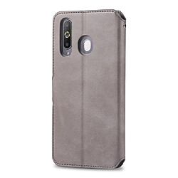 Avis Wewoo Housse Coque Pour Galaxy A60 / M40 AZNS Étui en cuir avec rabat magnétique et texture de mollet porte et logements cartes et cadre photo Gris