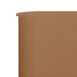 Avis vidaXL Paravent 3 panneaux Tissu 400 x 160 cm Taupe