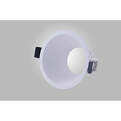 Avis Inspired Projecteur encastré rond à découpage central en entonnoir, 1 x GU10 (12 W max.), Blanc