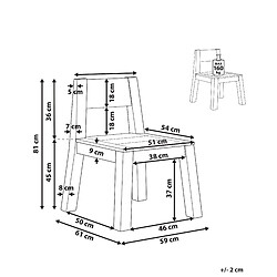 Avis Beliani Chaise de jardin LIVORNO Bois Bois clair