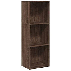 vidaXL Bibliothèque chêne marron 40x30x114 cm bois d'ingénierie