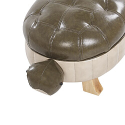 Beliani Repose-pied TURTLE Vert foncé Cuir PU pas cher