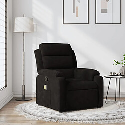 vidaXL Fauteuil de massage inclinable noir velours