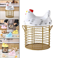 Acheter Panier En Fil Métallique Vintage Avec Poignées Panier De Rangement De Style Ferme D'oeufs Pour Cuisine Style 5