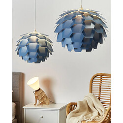 Beliani Lampe suspension bleu petit abat-jour SEGRE