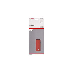 BOSCH Feuilles abrasives C430 pour ponceuse vibrante - 14 trous - Pack de 10 - 115 x 280 mm - Grain 80