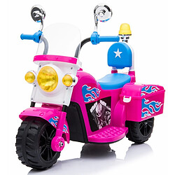 Ataa Moto de police Mini Couleur Rose