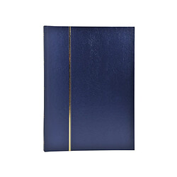 Ac-Deco Album de timbres en simili-cuir 48 pages - 22,5 x 30,5 cm - Bleu