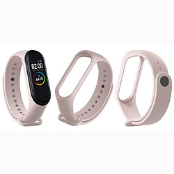 Wewoo Bracelet pour montre connectée Bracelets de remplacement en TPU souple Pure Color Xiaomi Mi Band 4hôte non inclus rose