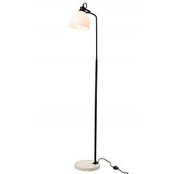 Dansmamaison Lampe Sur Pied Magali Acier/Verre Blanc