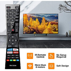 Universal RM-C3338 RC43101P Remplacement télécommande JVC 2018 2019 Smart 4K UHD LED TV LCD avec bouton LT-24C680 pas cher