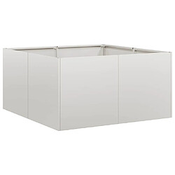 vidaXL Jardinière 80x80x40 cm acier inoxydable