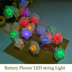 Wewoo Guirlande LED lumineuse féerique à piles Fleur rose 20LEDs 3M Mode Eclairage de fête mariage Décoration Noël (Rose)