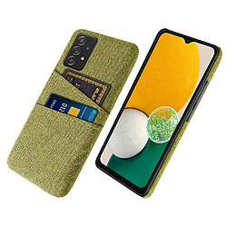 Coque en TPU antichoc avec porte-cartes jaune pour votre Samsung Galaxy A72 4G/5G