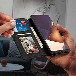 Avizar Housse Samsung Galaxy Note 20 Ultra Porte-carte Support Vidéo Dragonne noir pas cher