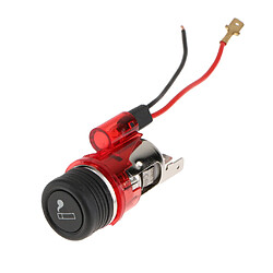 allume-cigare de voiture prise d'alimentation 12v avec lumière dia 2.8mm rouge